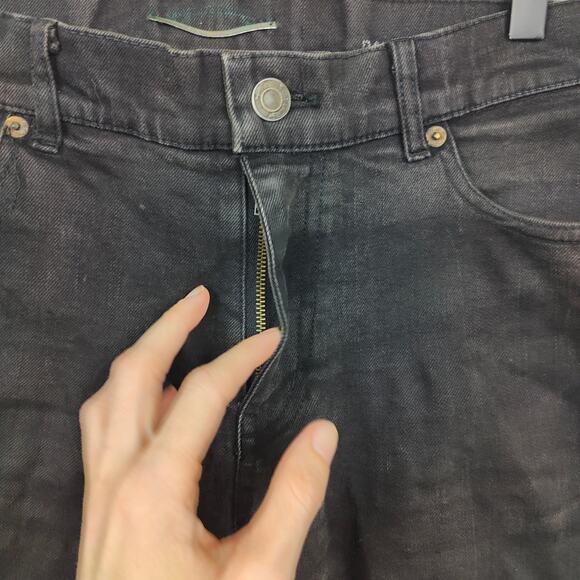 Saint Laurent Jeans Mens 32 Black Wash DO2 M/SK-LW Slim‎ Stretch Designer - Picture 3 of 13